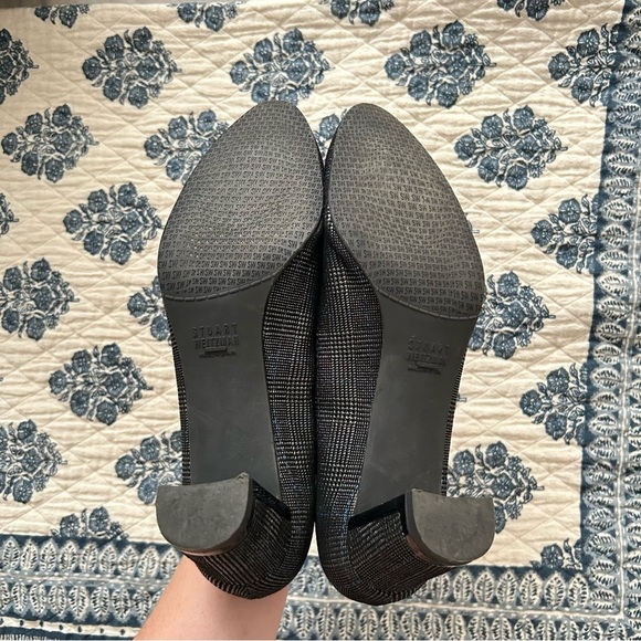 Stuart Weitzman FRAMEF5 Pewter Scotch Woven Pumps – Size 8 - Picture 8 of 11
